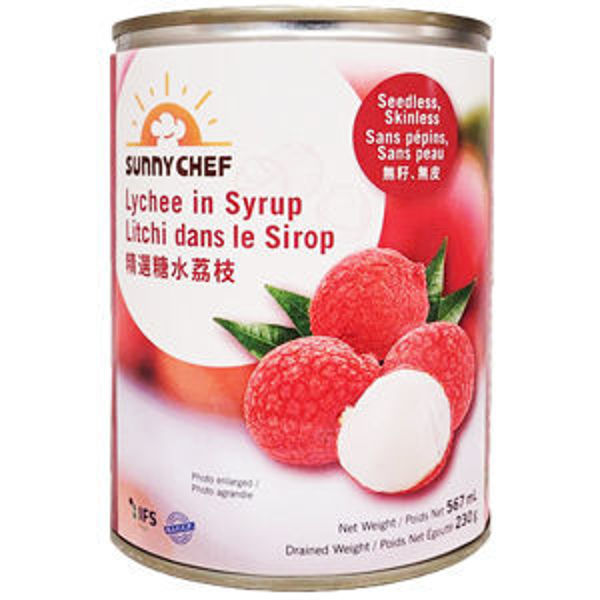 Picture of Canned Lychee in Light Syrup - easy open 24x567ml