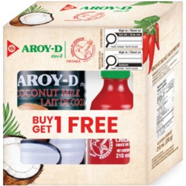 Picture of Bundle Pack : AD coconut milk 400ml + Uni-Eagle Sriracha Hot Chili Sauce 210ml